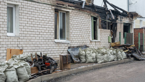 Professional Emergency Fire Cleanup technician working in Princeton, FL